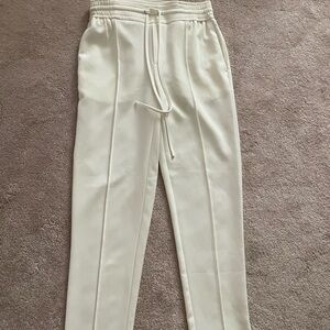 Nine West Cream Elastic Waist Pants